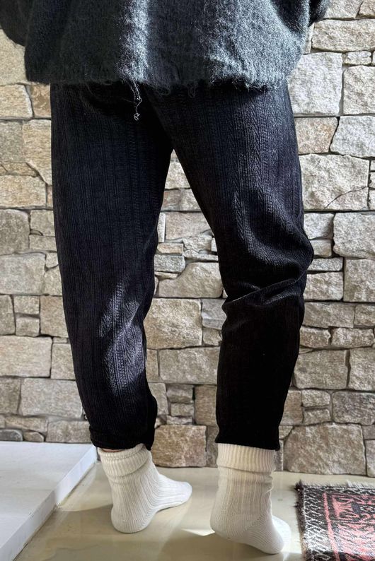 Nuk Stretch Velour Tapered Pant Black /16=
